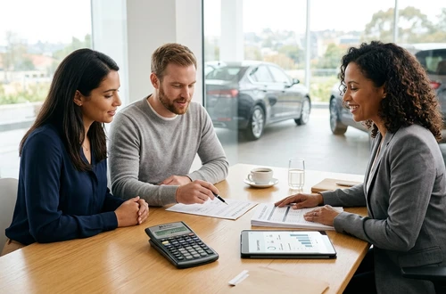 Friendly auto loan advisor ready to assist